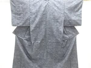 花模様織り出し十日町紬着物